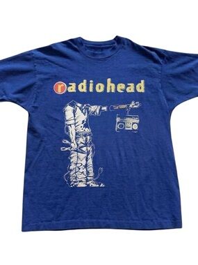 Gildan Blue Line Art Boombox Graphic Tee
